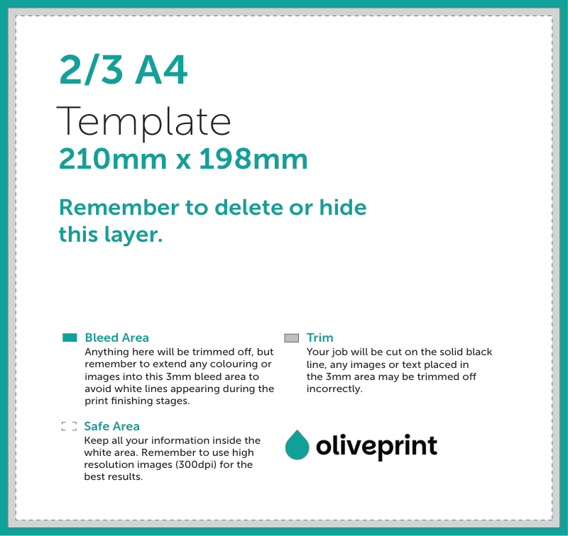 Flyers & Leaflets: 2-3 A4 – Double Sided artwork template preview