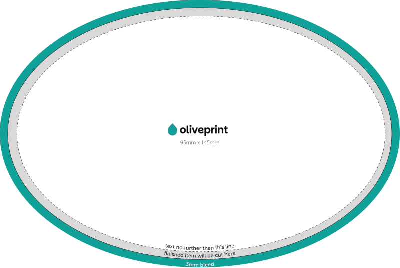 Stickers & Labels: Circle Stickers on Rolls – 95 x 145 artwork template preview