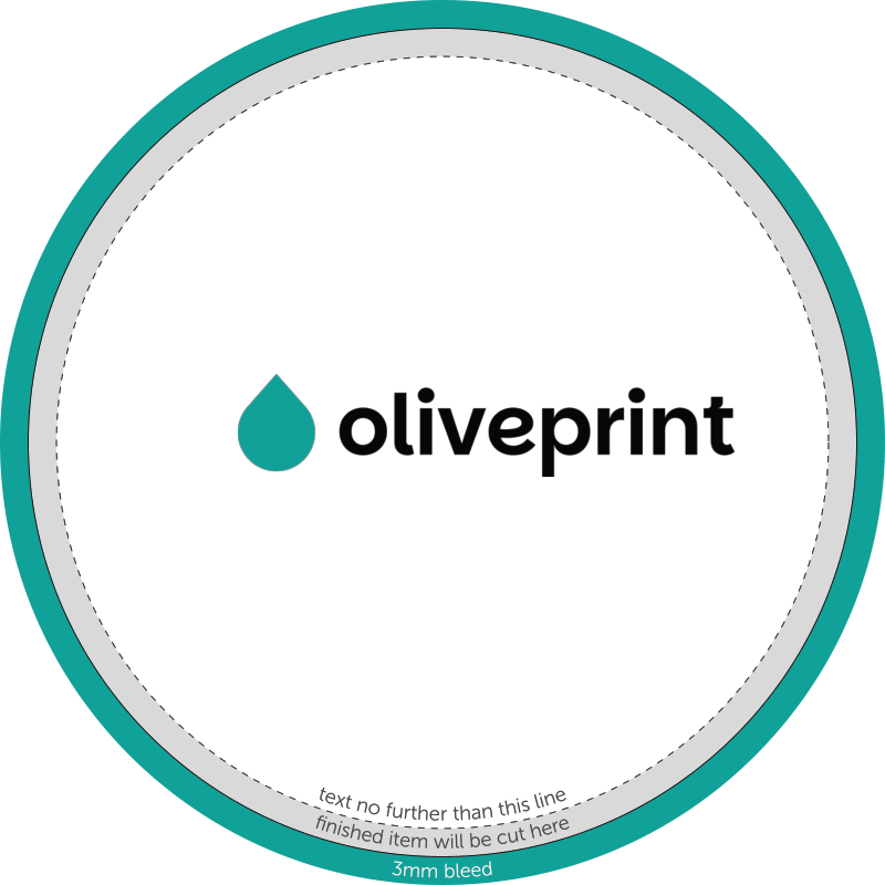 Stickers & Labels: Circle Stickers on Sheets & Rectangle Individual – 88mm artwork template preview