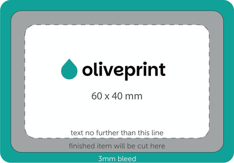 Stickers & Labels: Rectangle Stickers on Rolls – 60 x 40 artwork template preview