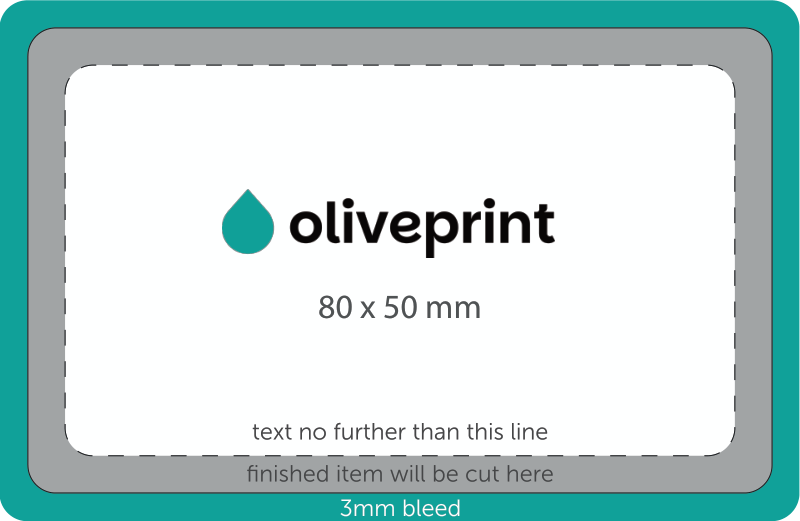 Stickers & Labels: Rectangle Stickers on Rolls – 80 x 50 artwork template preview