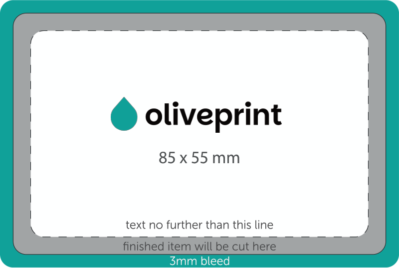 Stickers & Labels: Rectangle Stickers on Rolls – 85 x 55 artwork template preview