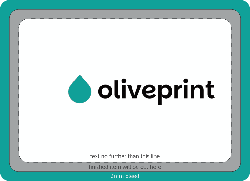 Stickers & Labels: Rectangle Stickers on Rolls – A8 artwork template preview