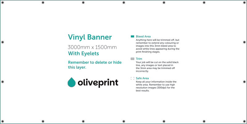 Vinyl Banners: 3000mm – 3000 x 1500 artwork template preview