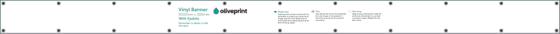 Vinyl Banners: 5000mm – 5000 X 300 artwork template preview