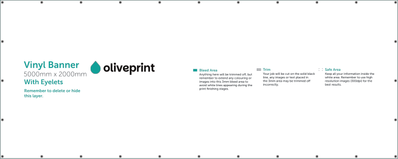 Vinyl Banners: 5000mm – 5000 x 2000 artwork template preview
